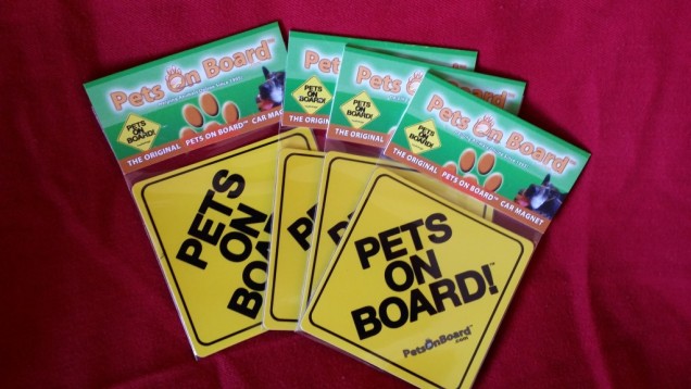 Pets On Board Sign